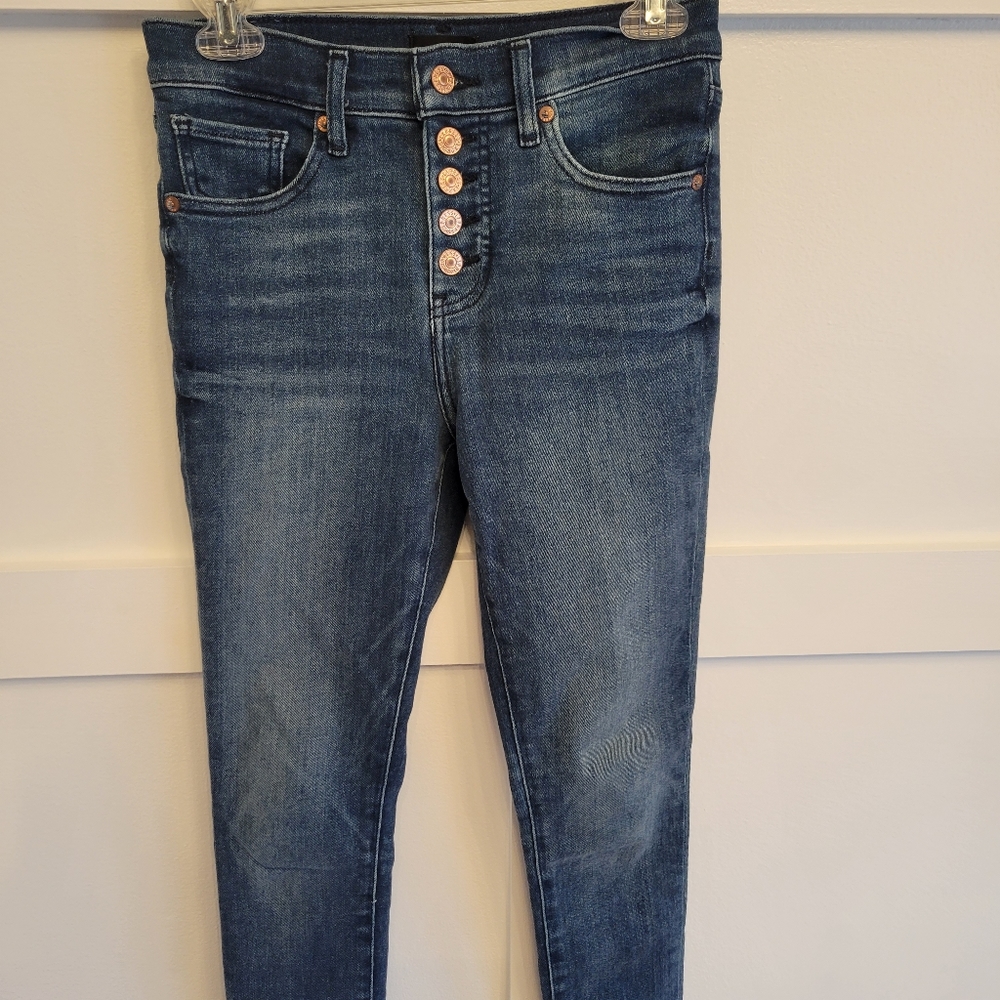 Express Button Fly Skinny Jeans